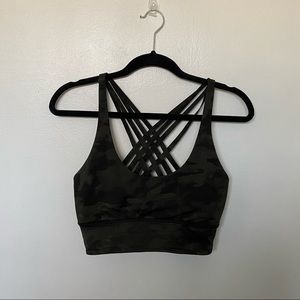 Lulu Camo Strappy Bra 10